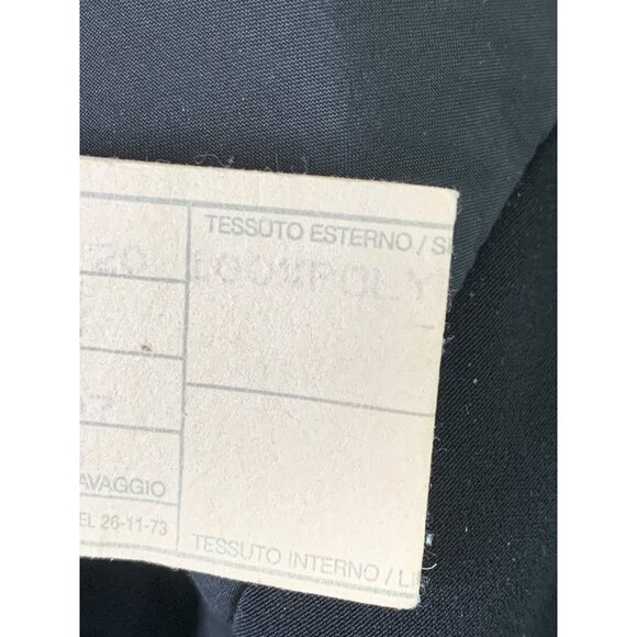 VTG 90s Giorgio Armani Mens Italy Black Jacket Button-Up Size 40 US RX10346 - Picture 7 of 12